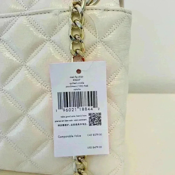 Kate Spade Purse Natalia Shoulder Bag Parchment - Picture 5 of 9